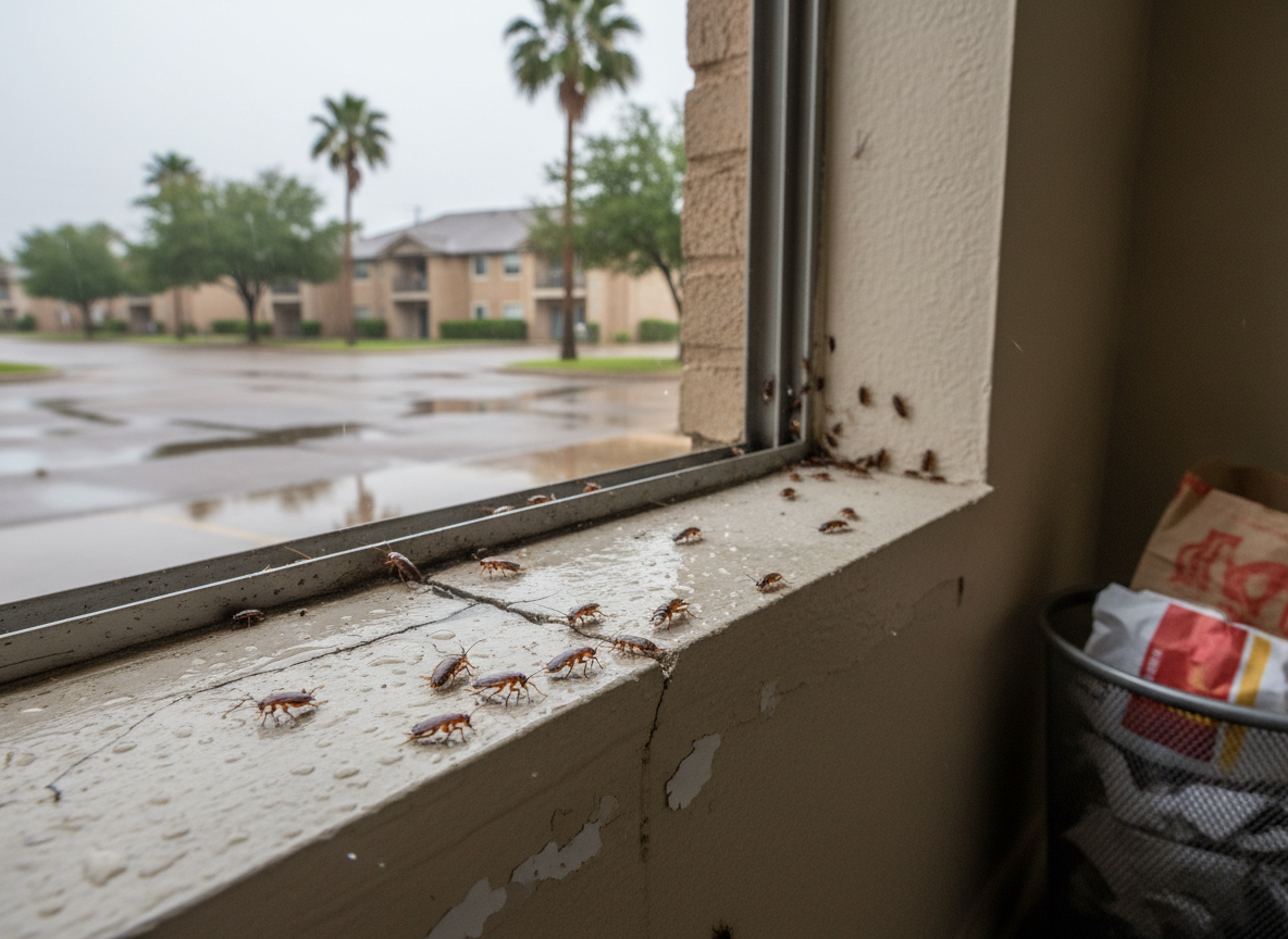Why German Cockroaches Persist in Pharr Apartments After Rain