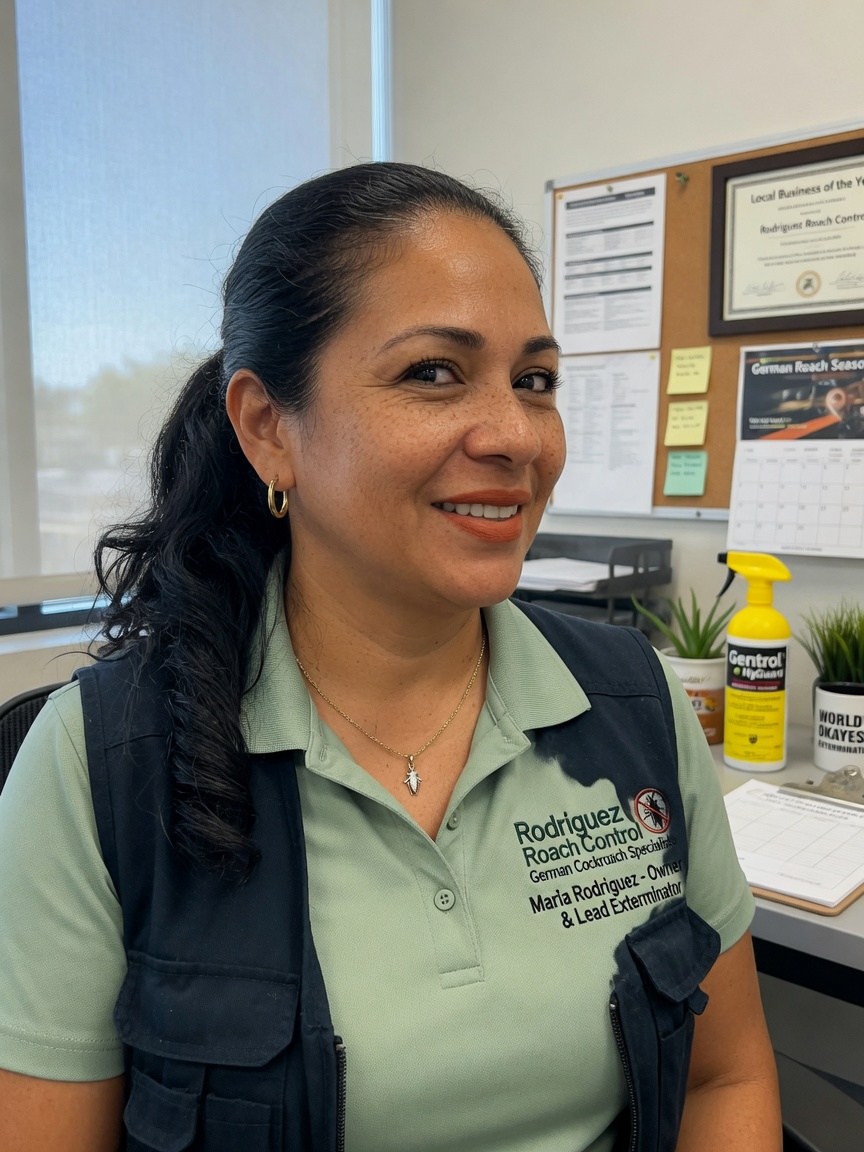 Maria Rodriguez, Owner and Lead Exterminator